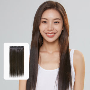 LUCY LEE | LUCY LEE 5-Card Seamless Hair Extension Pieces Volume Boosting Long Straight Wig Pieces No Trace Hair Extensions