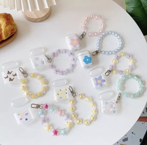 AirPod Earpod Soft Silicon Case Cover Clear Soft TPU Protective Cover Compatible with Keychain