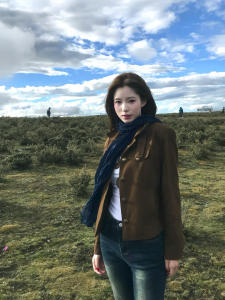 Khăn Choàng Vải Lanh Cotton Màu Xanh Cổ Điển Dành Cho Nữ Khăn Choàng Dài Kiểu Dáng Đơn Giản Trang Trí Mùa Thu Mùa Đông Xuân Trang Trí