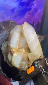 Hốc Lemurian đá Thạch Anh tinh thể đặc biệt tự nhiên còn dính đất hoang sơ năng lượng vũ trụ cực mạnh 824