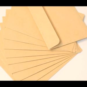 Phong bì bưu thiếp bằng giấy Kraft màu trơn trống không in phong cách cổ điển đơn giản - DIY