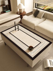 Waterproof Oil-resistant Easy-to-clean Luxury Tablecloth Living Room Coffee Table Mat Protective Pad New Modern Simple Style PVC