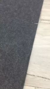 Tấm trải phòng khách thảm lót sàn phòng ngủ màu xám đen kích thước 100cm x 200cm Habolo