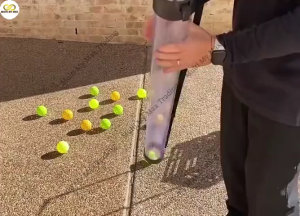 [Local Stock]Pickleball Ball Picker Tennis Ball Retriever Holder Cricket Ball Collector 14 Ball Storage Tube Lightweight