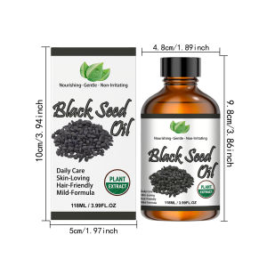 Hoygi | Pure Black Seed Oil Essence Multipurpose Deep Nourishing Oil for Face Body Hair Scalp Soothing Hydrating Refreshing Skincare Oil