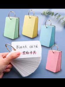 50 Sheets Blank Card Graffiti DIY Card Paper Binder Loose-Leaf Memo Pads Kraft Paper Note Stationary