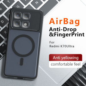 Case for Xiaomi Redmi K70 Ultra Magsafe Matte Back Cover Anti-fingerprint Four Corners Anti-drop Anti-collision Anti-shock Protective Case