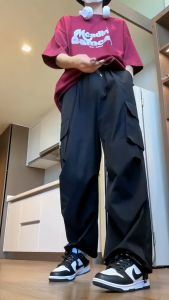 Quần Kaki Túi Hộp Ống Rộng Nam Vải dày đẹp cao cấp Kiểu Dáng Cá Tính Ngầu lòi Có bigsize 105Kg