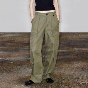 NUTH | Slim Fit Multiple Pockets Workwear Pants