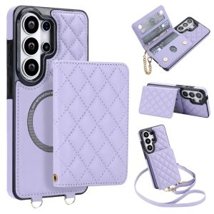 For MagSafe Magnetic Detachable Wallet Crossbody Phone Case For Samsung Galaxy S26 Ultra S25 Edge S24 S23 FE S22 Plus A57 A37