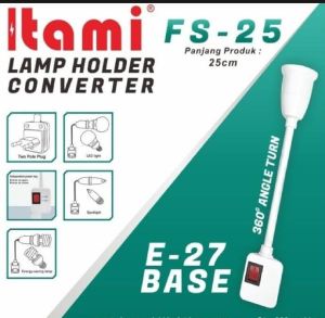 Fitting Lampu Flexible Itami FS-25 E27 Saklar On Off / Lamp Holder Converter BAGUS KUALITAS TERBAIK