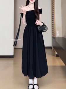 ZHENMANZI | Off Shoulder Black Elegant Long Dress