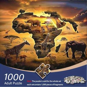 Jigsaw Puzzle Stunning African Grassland Wall Art For Adults Perfect For Family Game Night And Brain Exercise