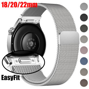 jansin | Milanese Loop Strap For Samsung Galaxy Watch 7/6/5/4/Gear S3 18mm 20mm 22mm Magnetic Band For  Huawei Watch GT6Pro/GT6/GT5/GT4/3