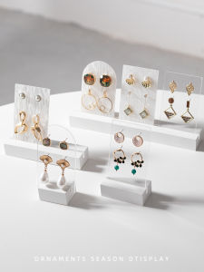 Minimalist Jewelry Display Stand Earring Ring Holder Shop Desktop Arrangement Props Seasonal Decoration Accessories Storage