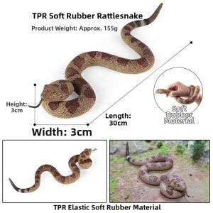 QAT | Scary Long Soft Rubber Snake Toy Model