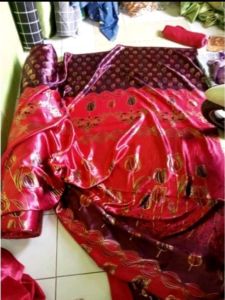 Gorden motip import blackout jendela dan pintu mewah tebal