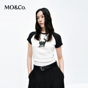 MO&Co. | Pet Print Slim Fit Short Sleeve T-Shirt