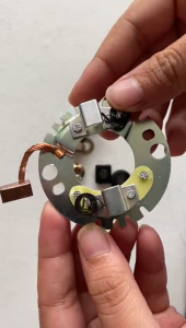 Piaggio Ape City Carbon Brush Assembly Kit - 1A009587