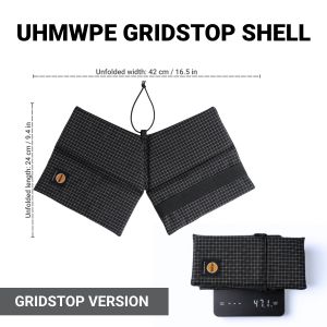HODRGEAR StashLite FoldPad Tấm Đệm Ngồi Siêu Nhẹ Có Thể Gập Lại Với Dyneema ® Tấm Lót Cắm Trại Cỡ Sổ Tay Có Tùy Chọn Vỏ DCF Hoặc Lưới UHMWPE
