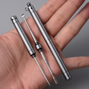 Key Chain Belt Earpick Single Buckle Exquisite Spring Spiral Ear Pick Artifact Ear Picking Tools Toothpick Integrated Pick