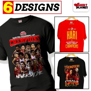 Barangay Ginebra  Governors Cup  Championship Bootleg  Shirt Thompson  Aguilar  DTF Print