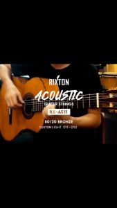 RIXTON Acoustic Guitar String Brass Bronze Phosphor Musical Instrument Accessories 6pcs(Acoustic Guitar String)