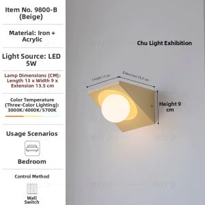 FANCY LAMP CLUB | Simplified Decorative Wall Lamp for Corridors Living Rooms Balconies Bedrooms and Stairs