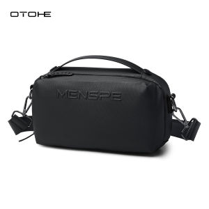 OTOHE กระเป๋ากระเป๋าสะพายพาดลำตัวผู้ชายกระเป๋าสะพายผู้ชายกระเป๋าหน้าอกลำลองผู้ชายแฟชั่นกระเป๋าสะพายไหล่กระเป๋าคาดเอวชายผู้ชายแฟชั่นกระเป๋าหิ้วกระเป๋าสะพายไหล่ S กันน้ำได้กระเป๋าสะพายข้างผ้าอ๊อกซ์ฟอร์ด