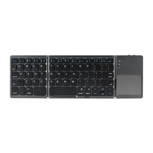 Bàn Phím Mini Bluetooth Có Thể Gập Lại KEBIDUMEI Với Bàn Di Chuột Bàn Phím Không Dây Có Thể Sạc Lại Cho iOS Android Windows iPad