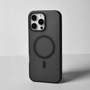 Sanptoch เคสโทรศัพท์เคลือบพรีเมี่ยมสำหรับ Magsafeสำหรับ iPhone 16 15 14 13 Pro Max ป้องกันการเคสกันลายนิ้วมือสำหรับ iPhone 16 Pro Max เคสกันกระแทกกันกระแทกแบบทหารพร้อมห่วงเลนส์อัลลอย
