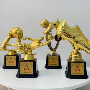 European Golden Shoe Football Trophy Excellent Player Award Soccer Fans Souvenir For Tournament