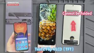 For Samsung Z Flip 4 5G F721B F721W TFT Quality LCD Display with Frame Touch Screen Digitizer Assembly Replacement Repair Part