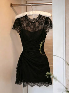 Black Elegant Luxurious Slimming Dress