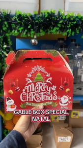 Gable Box Hampers Souvenir 22x115x20 Box Hampers natal Kotak Kue natal tahun baru gift Box murah