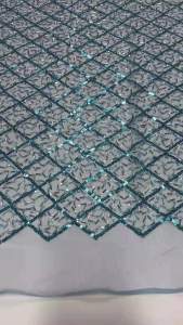 Vải Ren Đính Sequin Cao Cấp Châu Phi 2024 Chất Lượng Cao Thêu Tay Nigeria Vải Lưới Pháp Rộng 120cm Dành Cho Áo Cưới Cô Dâu