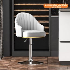 DANBIYIN | Height Adjustable Rotating Modern High Bar Stool with Backrest