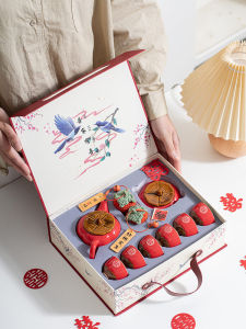 Wedding Gift Tea Set New Couple Engagement Bridal Shower Gift Creative Gift Box Red Wedding Celebration Festive Practical Utility