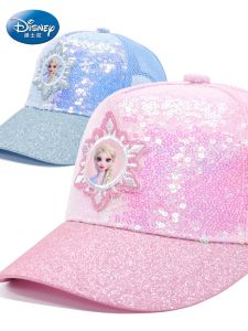หมวกกันแดดเบสบอลลายการ์ตูน Disney สำหรับเด็กผู้หญิง หมวกกันแดดฤดูร้อน หมวกกันแดดฤดูหนาว ทรงปากเป็ด ทรงกลม หมวกเด็ก หมวกกันแดด