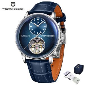 Pagani Design | PAGANI DESIGN PD-1796 Men Fashion Business Automatic Mechanical Watch M2791B Mechanical Movement Hollow Skeleton Dial Luminou