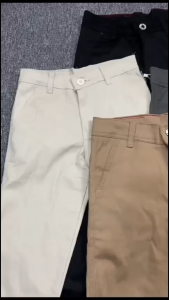 Celana Chino Anak Laki-Laki Tanggung Bahan Cotton Soft Breathable Usia 7-12 Tahun