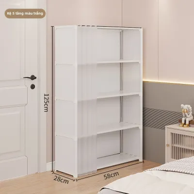 GENUO | Kệ Để Đồ Di Chuyển Chống Bụi Nhiều Tầng