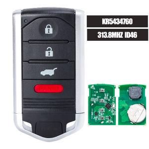 KEYECU KR5434760 313.8MHz ID46 Aftermarket Smart Remote Key Fob 4 Button for 2013 2014 2015 Acura ILX RDX