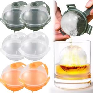 6Pcs Round Ice Boxes Ice Ball Mold For Cold Drink Coffee Ice Lattice Grinder Ice Maker Ice Hockey Model Kitchen Tools