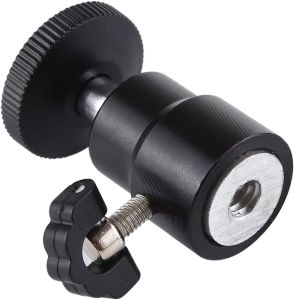 Mini 360 Degree Rotatable 1/4 Screw Metal Tripod Ball Head Adapter Panoramic Head with Lock