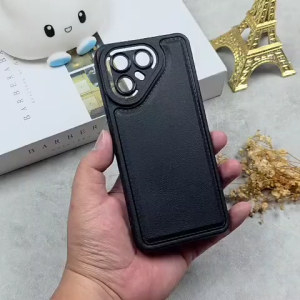 Case Pova 7 Ultra 5G / Pova 7 5G Soft Case Leather Pro Casing TPU Lembut Tekstur Kulit Anti Benturan Fids Store