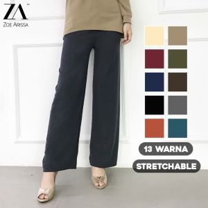 ZOE ARISSA PALAZO PALAZZO HARGA KILANG Muslimah Women Seluar Labuh Stretchable Long Trousers Plain Palazzo MURAH NEW