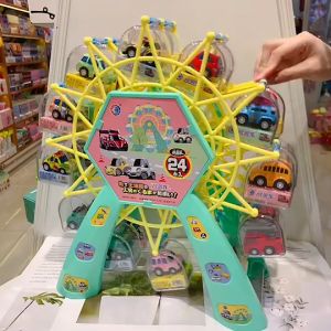 🔥Ready Stock🔥1-pcs New Hot Sale Ferris Wheel Alloy Car Pull Back Simulation Mini Car Model Ornaments Engineering Toys