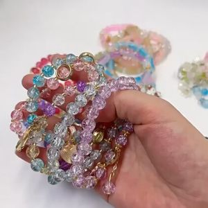 🔥IVY Niche Design Sense Frizzling Bead Bracelet Glass Kitty Daisy Bracelet Couple Bracelet