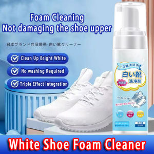 White Shoe Foam Cleaner Quick Cleaning Shoe Care Stain Remover Wash-Free Shoes Decontamination Handy Cleaner Foam Shoe Whitener Easy To Clean Pembersih Kotoran Kasut 洗鞋清洁剂